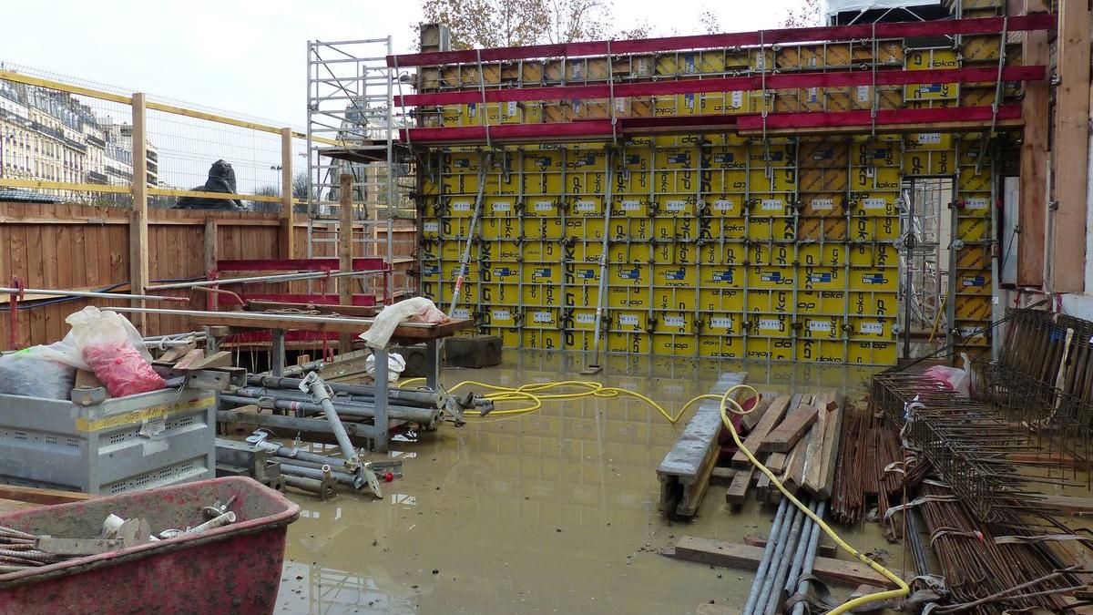 La salle de conférences du musée en travaux, décembre 2017